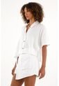 Tennis Camisa Crudo En Lino 100% Para Mujer de Tennis