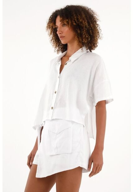 Tennis Camisa Crudo En Lino 100% Para Mujer