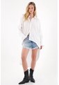 Tennis Camisa Larga En Posterior Blanca Para Mujer de Tennis