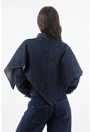 Tennis Chaqueta Para Mujer De Algodón índigo Corta Con Capa