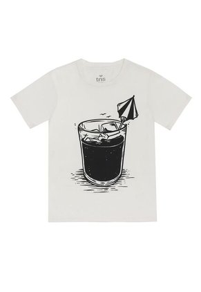 Tennis Camiseta Crudo Con Estampado Localizado Para Hombre