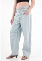 Tennis Jean Horseshoe Con Doble Pretina Y Cut Out Para Mujer de Tennis