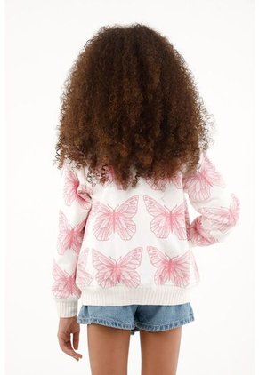 Chaqueta Tipo Bomber De Mariposas Para Niña