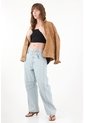Tennis Jean Horseshoe Con Doble Pretina Y Cut Out Para Mujer de Tennis