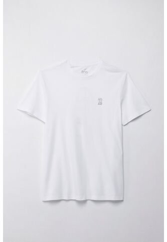 Tennis Camiseta Manga Corta Estampada Blanca Para Hombre Tennis
