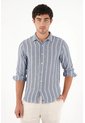 Tennis Camisa Manga Larga A Rayas Para Hombre de Tennis