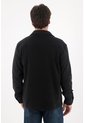 Tennis Camisa De Cuello Clásico Negra Para Hombre de Tennis
