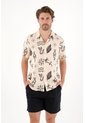 Tennis Camisa Tipo Bowling Con Estampado Para Hombre de Tennis