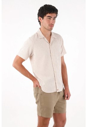 Tennis Camisa A Rayas Con Raqueta Con Diseño Minimalista Para Hombre
