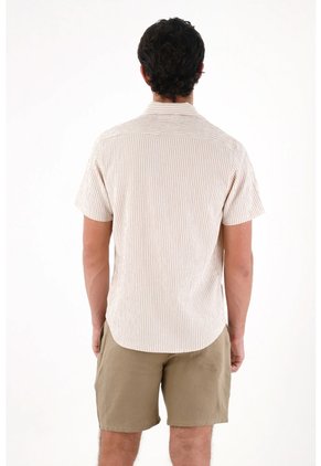 Tennis Camisa A Rayas Con Raqueta Con Diseño Minimalista Para Hombre