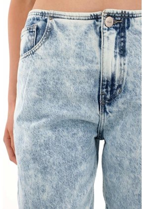 Tennis Jean Mom Tiro Bajo Sin Pretina Para Mujer