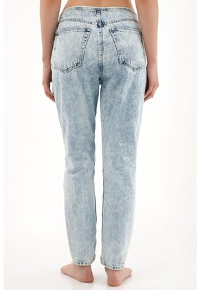 Tennis Jean Mom Tiro Bajo Sin Pretina Para Mujer