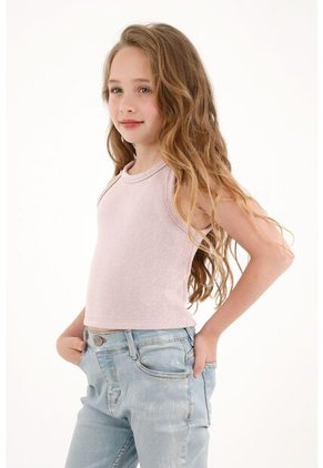 Camiseta Tipo Esqueleto Rosada Para Niña