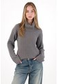 Tennis Buzo Cuello Tortuga Gris Para Mujer de Tennis