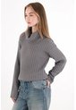 Tennis Buzo Cuello Tortuga Gris Para Mujer de Tennis