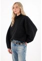 Tennis Buzo Con Mangas Horseshoe Negro Para Mujer de Tennis