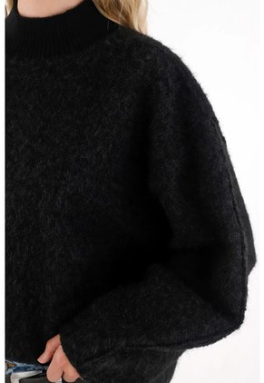 Tennis Buzo Con Mangas Horseshoe Negro Para Mujer
