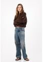 Tennis Jeans Recto En Denim Con Efecto Vintage Difuminado Para Mujer de Tennis