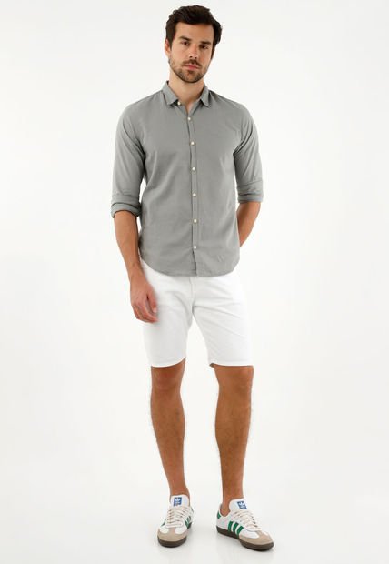 Camisa Cuello Clásico Para Hombre