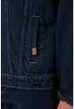 Tennis Cazadora Denim Para Hombre De Algodón Azul índigo Fit Relajado Con Costuras En Contraste de Tennis