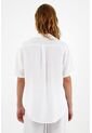Camisa Blanca En Lino Para Mujer de Tennis