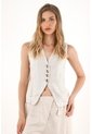 Tennis Chaleco Gris Con Efecto Metalizado Para Mujer de Tennis