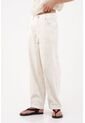 Tennis Pantalón Wide Leg Con Textura En Relieve En Algodón Marfil Para Mujer de Tennis