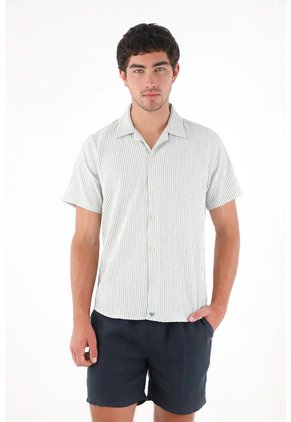 Tennis Camisa A Rayas Con Raqueta Con Textura Lisa Para Hombre