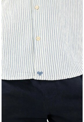 Tennis Camisa A Rayas Con Raqueta Con Textura Lisa Para Hombre