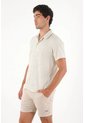 Tennis Camisa A Rayas Con Raqueta Con Acabado Suave Para Hombre de Tennis