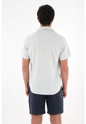 Tennis Camisa A Rayas Con Raqueta Con Textura Lisa Para Hombre