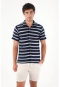 Tennis Camisa Tipo Bowling A Rayas Con Diseño Versátil Para Hombre de Tennis