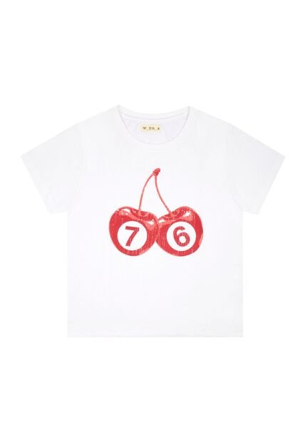 Tennis Camiseta Básica Blanca Con Estampado Para Mujer