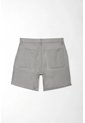 Tennis Bermuda Chino Fit Recto Con Botón De Contraste En Lino Gris Para Hombre de Tennis