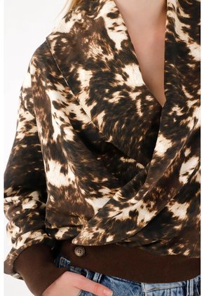 Tennis Buzo Holgado Estampado Para Mujer