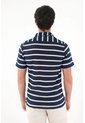 Tennis Camisa Tipo Bowling A Rayas Con Diseño Versátil Para Hombre de Tennis