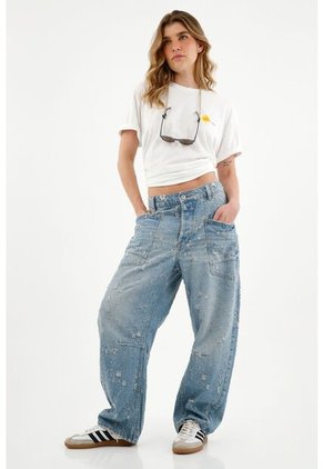 Camiseta Unisex Blanca Con Estampado Posterior