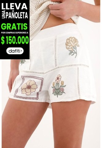 Tennis Bermuda Tradicional Corta Con Estampados Localizados Para Mujer Tennis