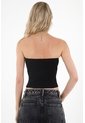 Tennis Camiseta Strapless Negra Para Mujer de Tennis