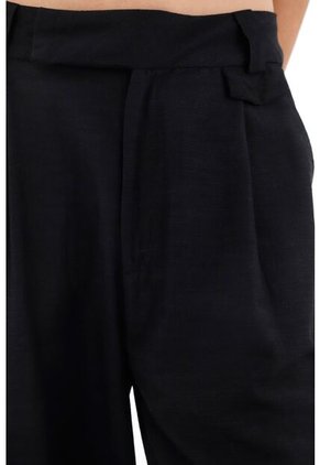 Tennis Pantalón Negro Bota Recta Para Mujer