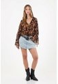 Tennis Camisa Animal Print Con Leve Transparencia Para Mujer de Tennis