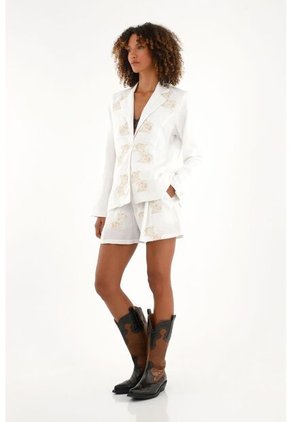 Tennis Chaqueta Tipo Blazer Con Bordados Para Mujer