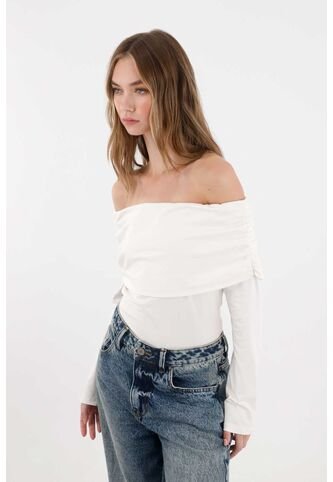 Tennis Camiseta Cuello Bandeja Crudo Para Mujer Tennis