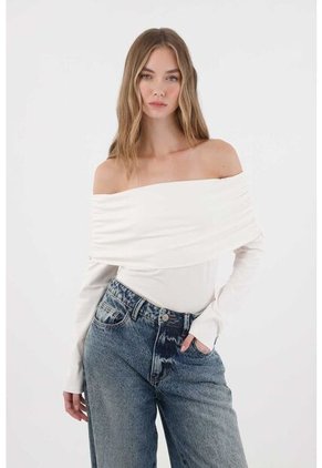 Tennis Camiseta Cuello Bandeja Crudo Para Mujer