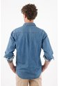Tennis Camisa Para Hombre En Poliéster Azul Rayas Fit Relajado de Tennis