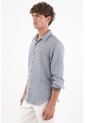 Tennis Camisas Entero Manga Larga Con Detalle Fruncido Para Hombre de Tennis