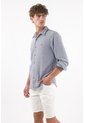 Tennis Camisas Entero Manga Larga Con Detalle Fruncido Para Hombre de Tennis