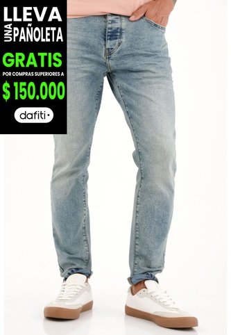 Tennis Jean Skinny Cinco Bolsillos Azul Para Hombre Tennis