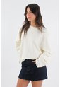 Tennis Buzo Para Mujer Algodón Crudo Corte Relajado Con Hombro Caído de Tennis