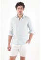 Tennis Bermuda Chino Fit Con Bolsillos Diagonales En Lino Blanco Para Hombre de Tennis